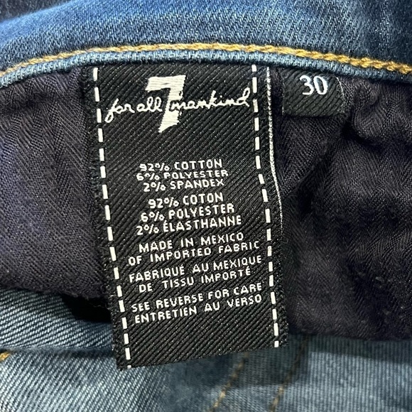 7 For All Mankind Gwenevere Cut Off Jean Shorts Size 30 Women’s - Picture 6 of 6